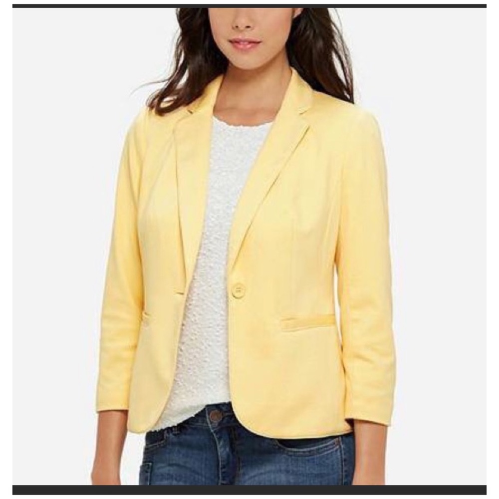 Pale Yellow The Limited blazer
